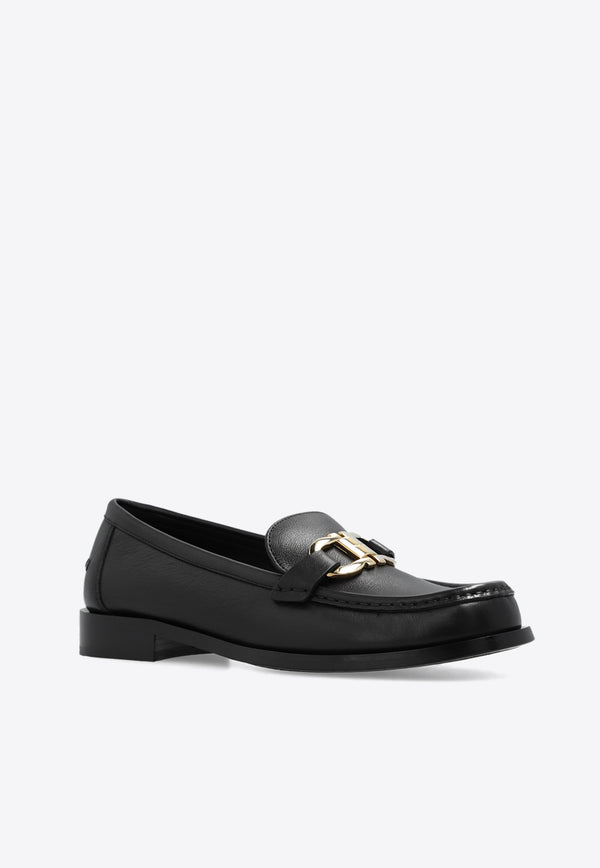 Salvatore Ferragamo Maryan Leather Loafers Black 01H704 MARYAN 2 769755-NERO