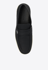 Salvatore Ferragamo Drame Loafers in Textured Leather Black 021599 DRAME 768454-NERO