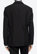 Versace Duchesse Single-Breasted Tuxedo Blazer Black 1013276 1A09805-1B000