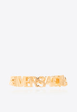 Versace Logo Lettering and Chain Bracelet Gold 1014083 1A00620-3J000