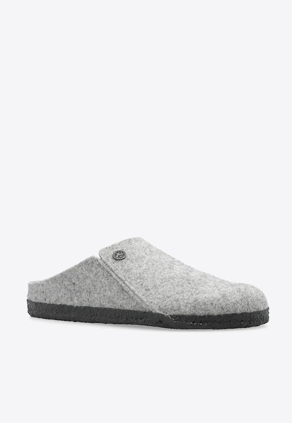 Birkenstock Zermatt Rivet Felt Mules Gray 1014934 0-LIGHT GRAY