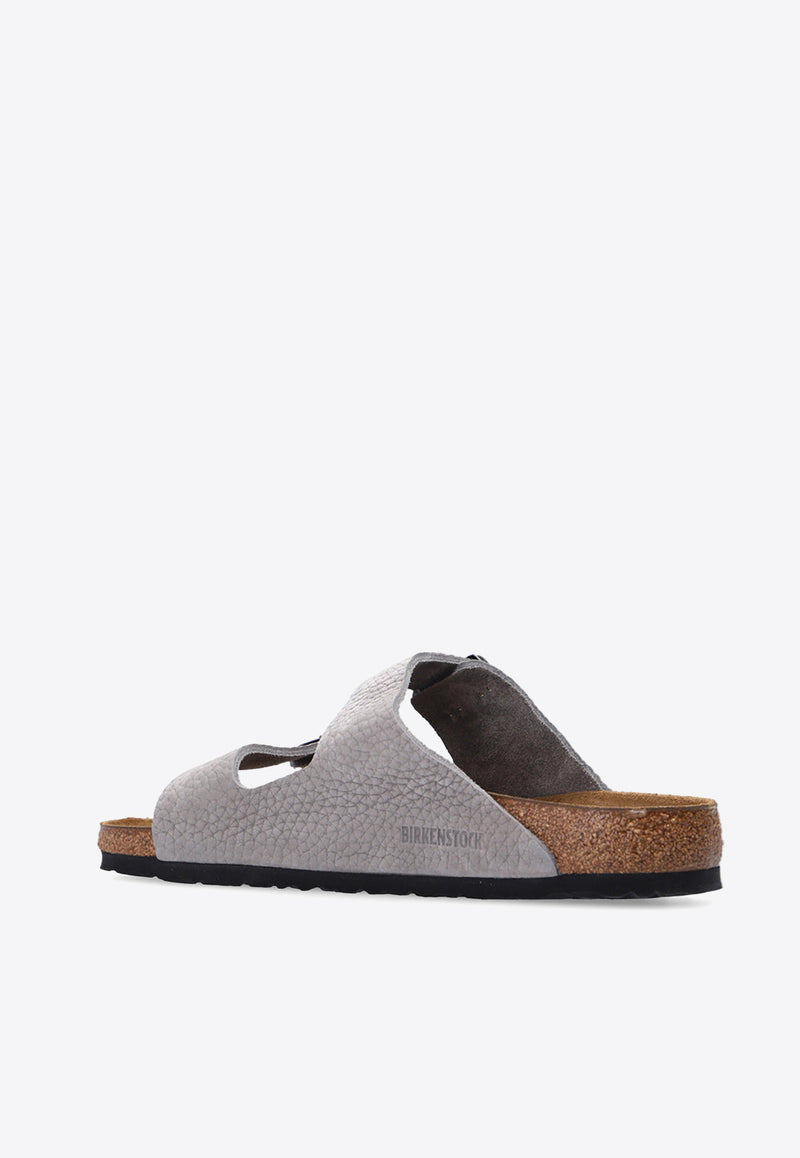 Birkenstock Arizona Double-Buckle Slides Gray 1020752 0-DESERT BUCK WHALE GRAY