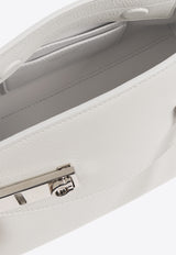 Salvatore Ferragamo Hug Calf Leather Crossbody Bag Optic White 215974 HUG POUCH S 768845-OPTIC WHITE