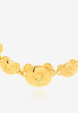 Moschino Signature Teddy Bear Choker Necklace Gold 24171 A9110 8401-0606