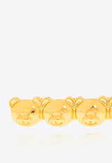 Moschino Signature Teddy Bear Hair Clip Gold 24171 A9139 8448-0606