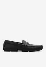 Dolce 
Gabbana Logo Plaque Leather Loafers Black A50596 A8034-80999