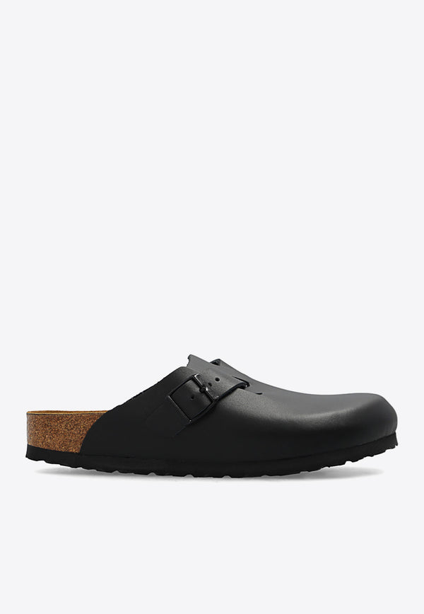 Birkenstock Boston Leather Mules Black 60193 0-BLACK