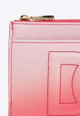 Dolce 
Gabbana DG Logo Ombre Leather Cardholder Pink BI1261 AS204-HF5AC