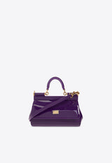 Dolce 
Gabbana Small Sicily Top Handle Bag in Patent Leather Purple BB7116 A1471-87623