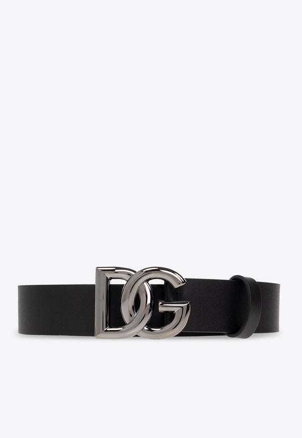 Dolce 
Gabbana Signature DG Logo Leather Belt Black BC4644 AX622-8V363