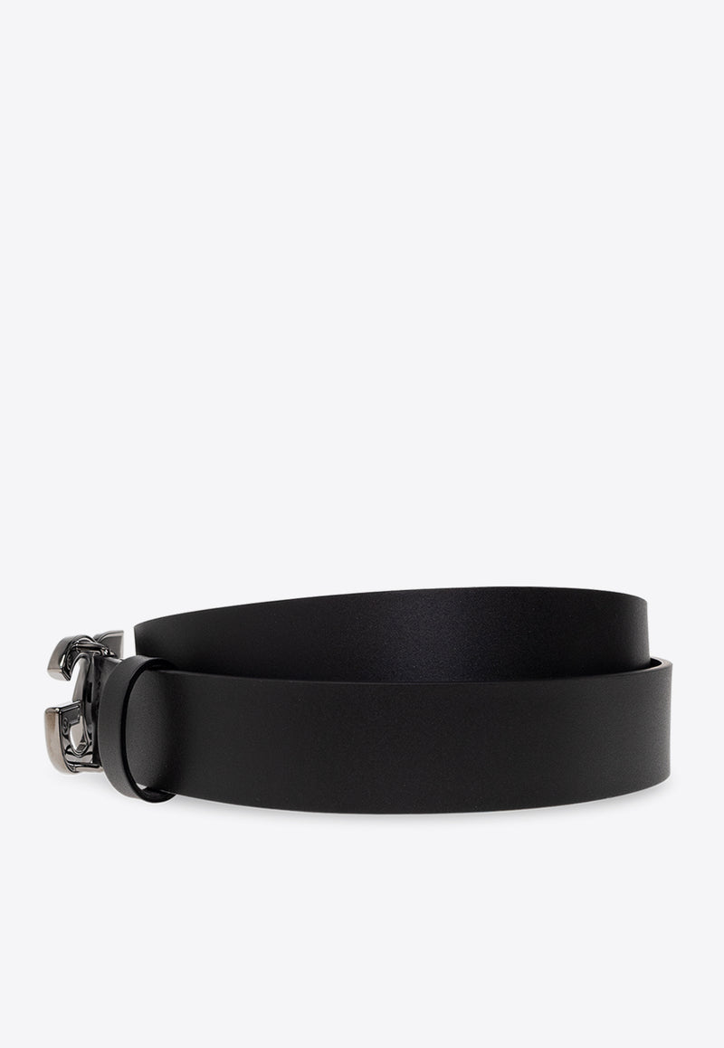 Dolce 
Gabbana Signature DG Logo Leather Belt Black BC4644 AX622-8V363