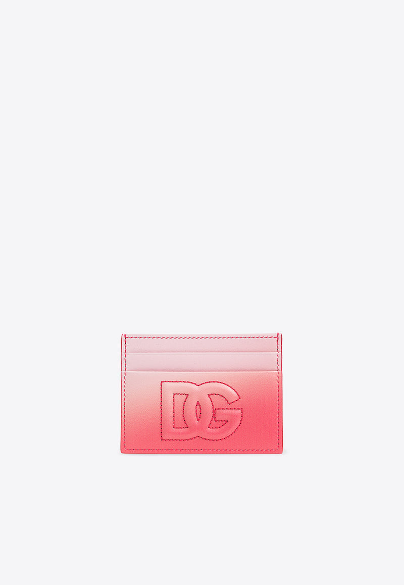 Dolce 
Gabbana DG Logo Leather Ombre Cardholder Pink BI0330 AS204-HF5AC