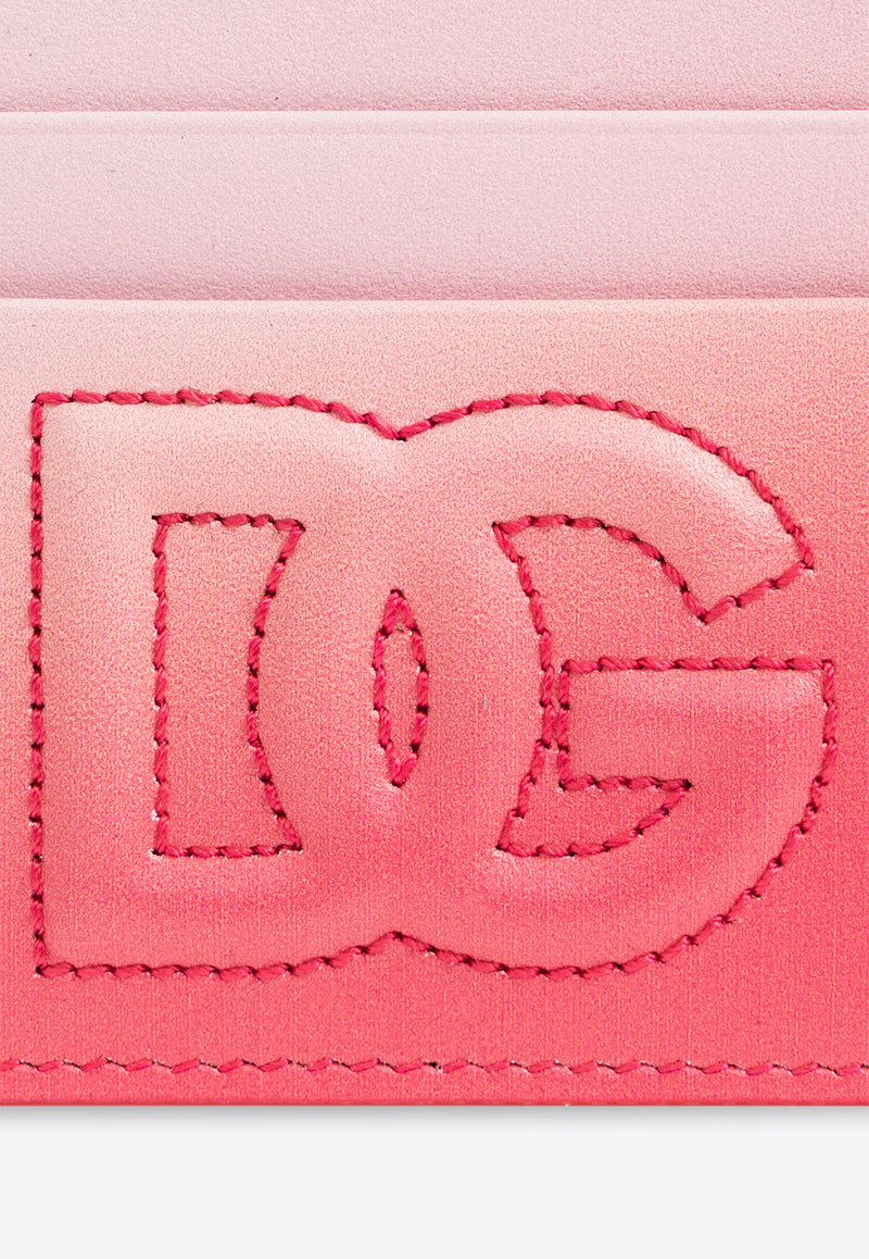 Dolce 
Gabbana DG Logo Leather Ombre Cardholder Pink BI0330 AS204-HF5AC