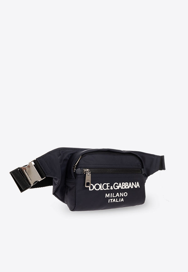 Dolce 
Gabbana Logo Nylon Belt Bag Navy BM2218 AG182-8C653