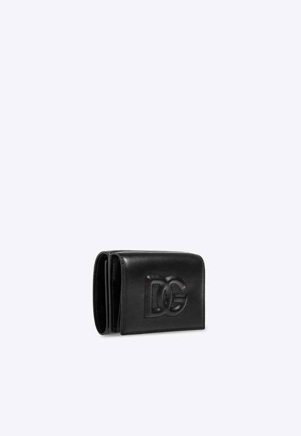 Dolce 
Gabbana Embossed DG Logo Folded Wallet Black BI3276 AG081-80999