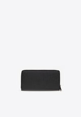 Dolce 
Gabbana Logo Plaque Zip-Around Wallet Black BP1672 AG219-80999