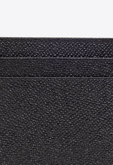 Dolce 
Gabbana Logo Plaque Grained Leather Cardholder Black BP0330 AG219-80999