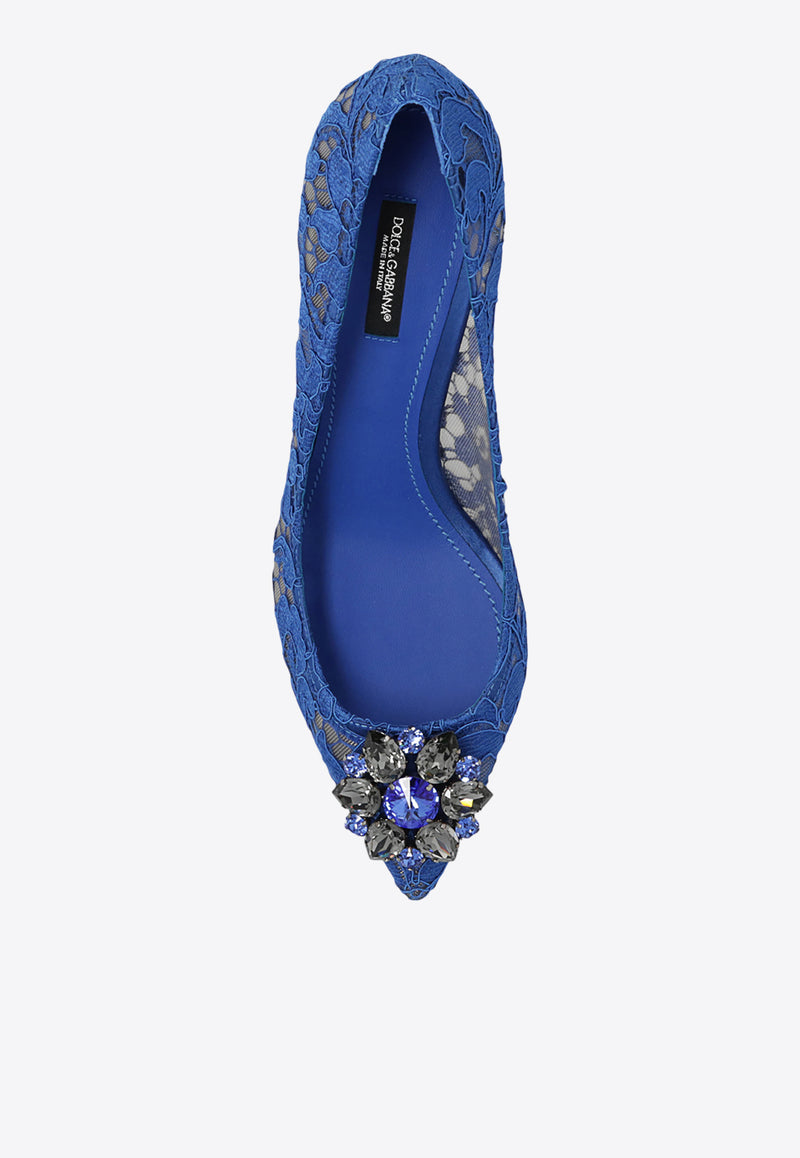 Dolce 
Gabbana Bellucci 60 Guipure Lace Pumps Blue CD0066 AL198-80650