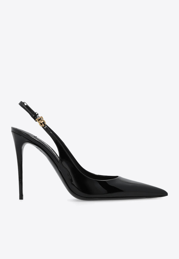 Dolce 
Gabbana Lollo 105 Patent Leather Pumps Black CG0748 A1471-80999