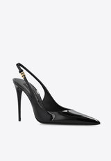 Dolce 
Gabbana Lollo 105 Patent Leather Pumps Black CG0748 A1471-80999