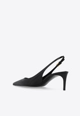 Dolce 
Gabbana Lollo 60 Slingback Pumps in Patent Leather Black CG0747 A1471-80999