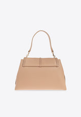 Chloé Large Penelope Grained Leather Shoulder Bag Beige CHC23US566 K15-28U