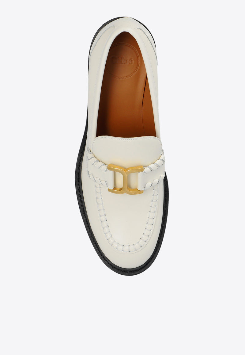 Chloé Marcie 60 Leather Pumps Cream CHC23W942 EY-122