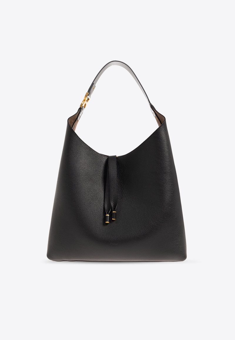 Chloé Marcie Hobo Bag in Grained Leather Black CHC24SS630 I31-001