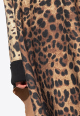 Dolce 
Gabbana Leopard Print Sleeved Poncho Brown F0W0BT GDBW2-HA93M