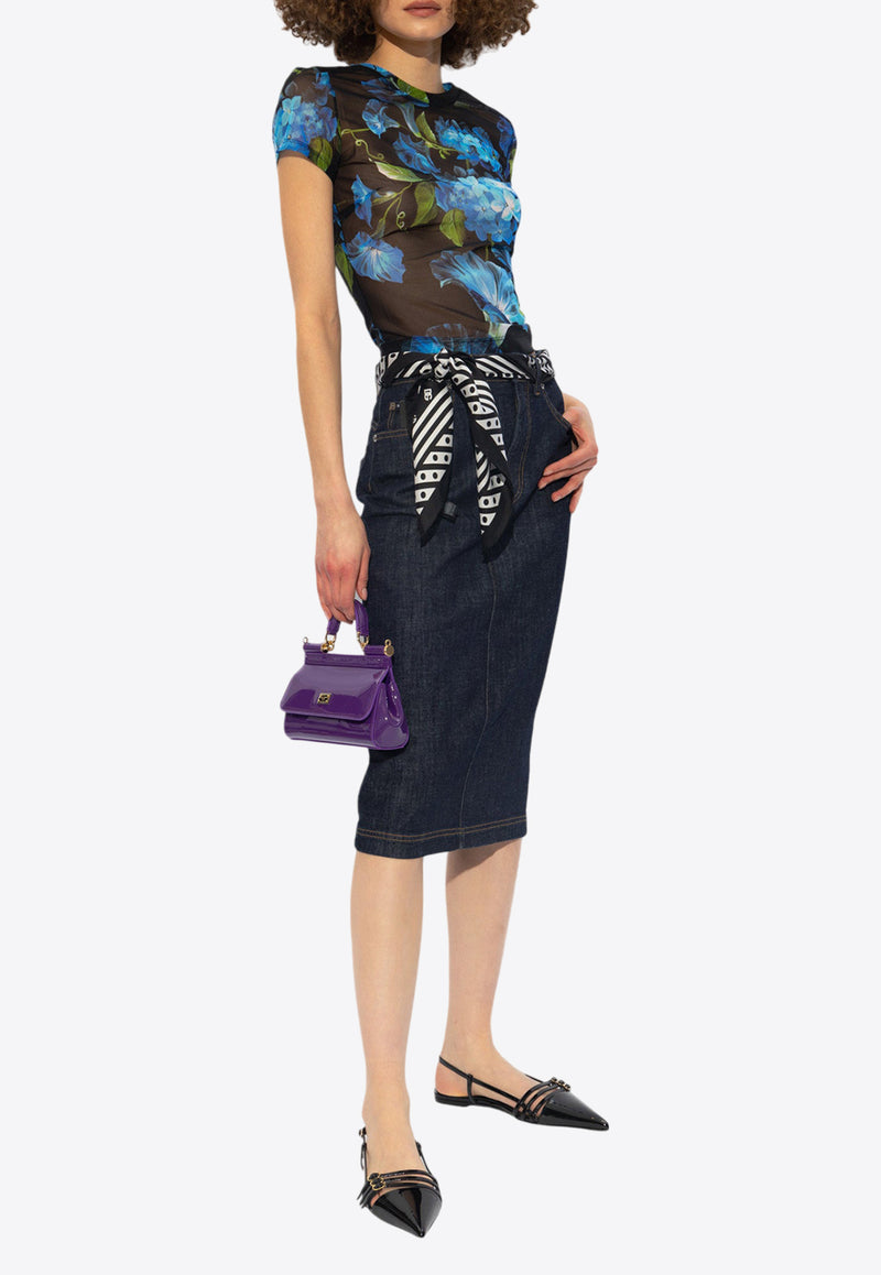 Dolce 
Gabbana Denim Pencil Skirt Denim F4BR8D G8KQ3-S9001