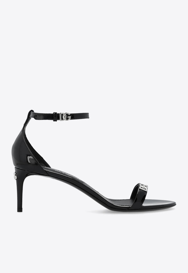 Dolce 
Gabbana Keira 60 Patent Leather Sandals Black CR1677 AP622-80999