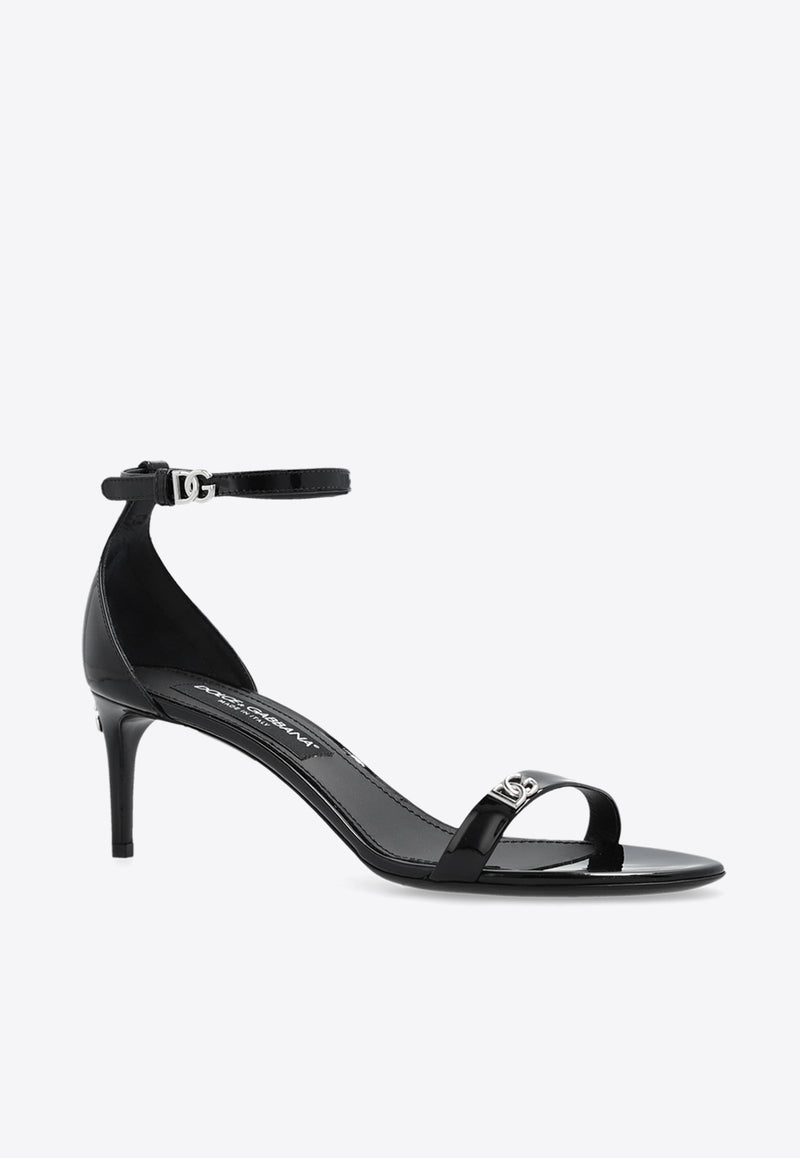 Dolce 
Gabbana Keira 60 Patent Leather Sandals Black CR1677 AP622-80999