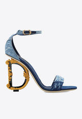 Dolce 
Gabbana Keira 105 Patchwork Denim Sandals Denim CR0739 AO621-8M800