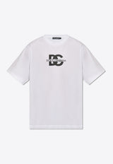 Dolce 
Gabbana Logo Print Crewneck T-shirt White G8PN9T G7M1C-W0800