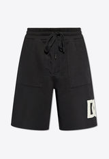 Dolce 
Gabbana DG Logo Print Track Shorts Black GP058Z G7L3P-N0000