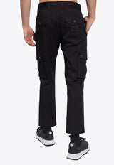 Dolce 
Gabbana Logo Patch Cargo Pants Black GVB4ET FUFJU-N0000