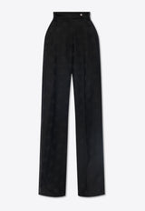 Dolce 
Gabbana Monogram Jacquard Tailored Pants Black FTCP2T FJ2CI-N0000