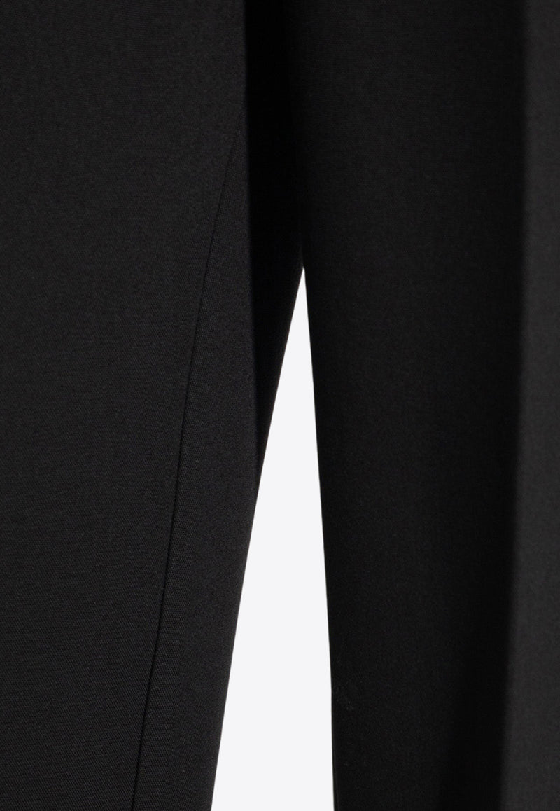 Off-White Wide-Leg Wool Tailored Pants Black OMCO024F23 FAB004-1010