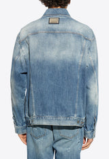 Dolce 
Gabbana Distressed Denim Jacket Blue G9NL5D G8KO4-S9001