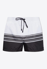 Dolce 
Gabbana Striped Swimming Shorts White KĄPIELOWE M4A06T FIM35-HAY5N