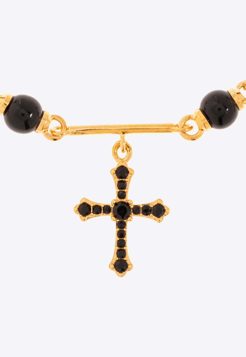 Dolce 
Gabbana Cross Pendant Bracelet Gold WBQ2D4 W1111-ZOO00