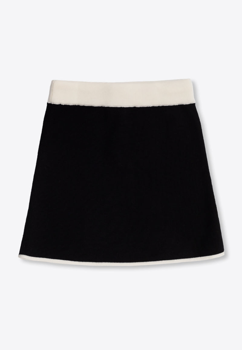 Dolce 
Gabbana Kids Girls DG Embroidered Mini Skirt Black L5KI05 JCVT2-N0000