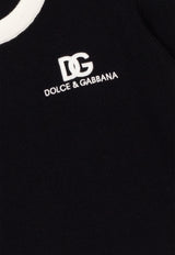 Dolce 
Gabbana Kids Girls DG Embroidered Crewneck Sweater Black L5KWK5 JCVT2-N0000