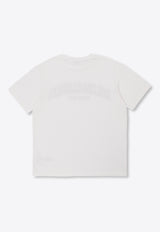 Dolce 
Gabbana Kids Boys Logo Print Crewneck T-shirt White L4JTEY G7M1E-W0800