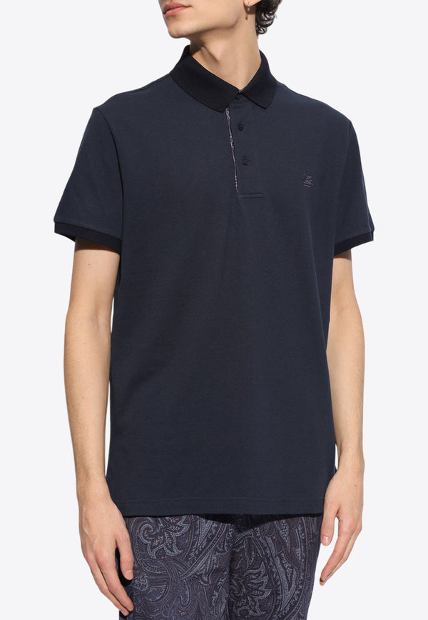 Etro Pegaso Polo T-shirt Navy MRMD0005 AC174-B0665