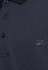 Etro Pegaso Polo T-shirt Navy MRMD0005 AC174-B0665