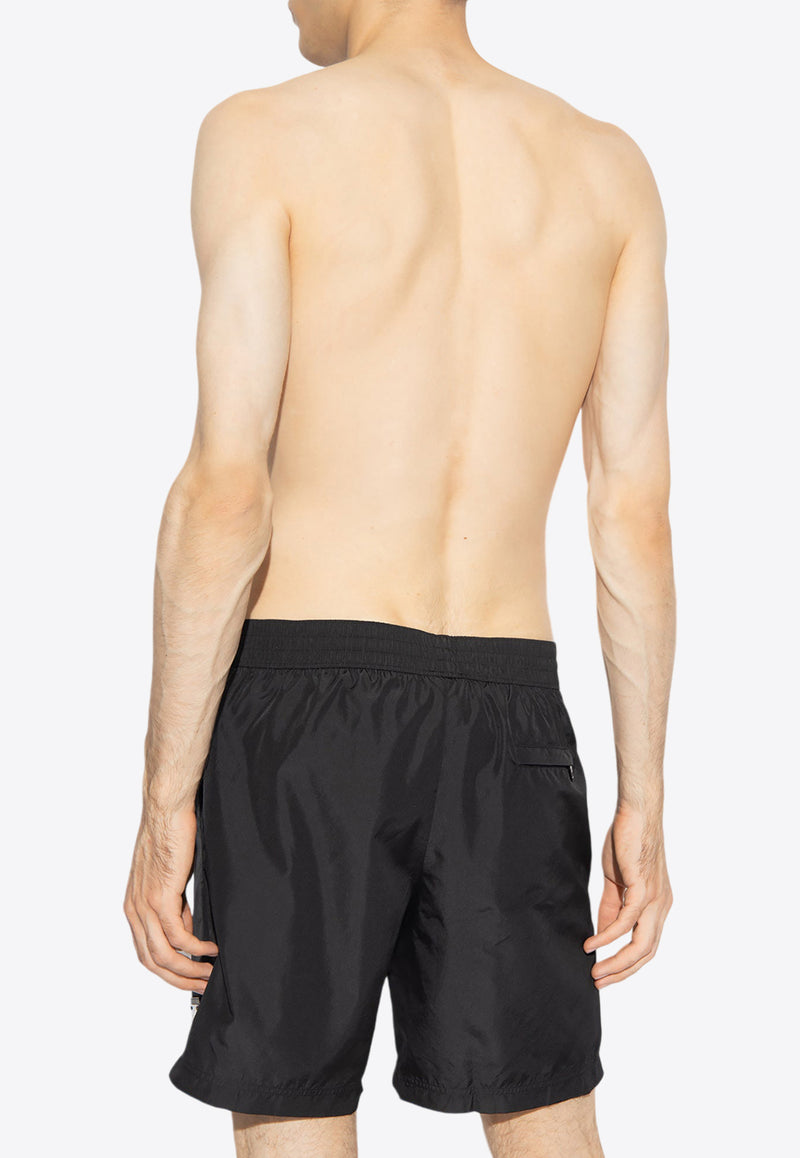 Dolce 
Gabbana Logo Plaque Swim Shorts Black M4E45T ONO06-N0000