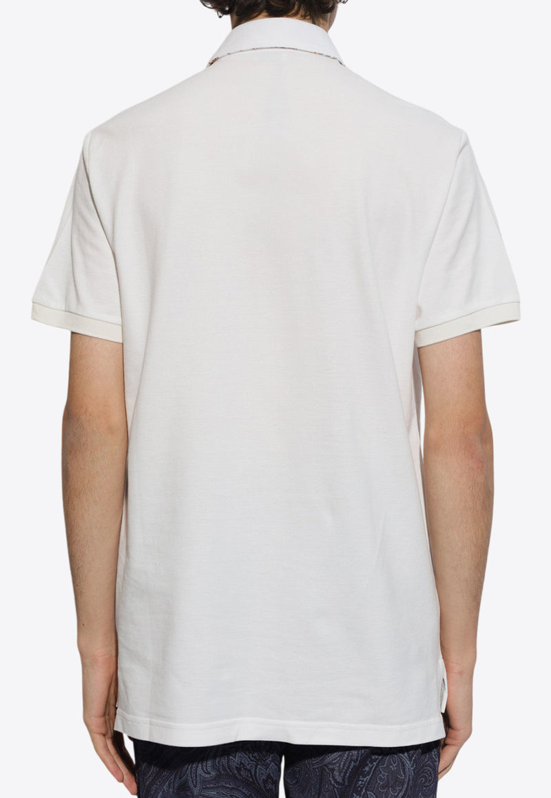 Etro Pegaso Polo T-shirt White MRMD0006 AC174-W0800