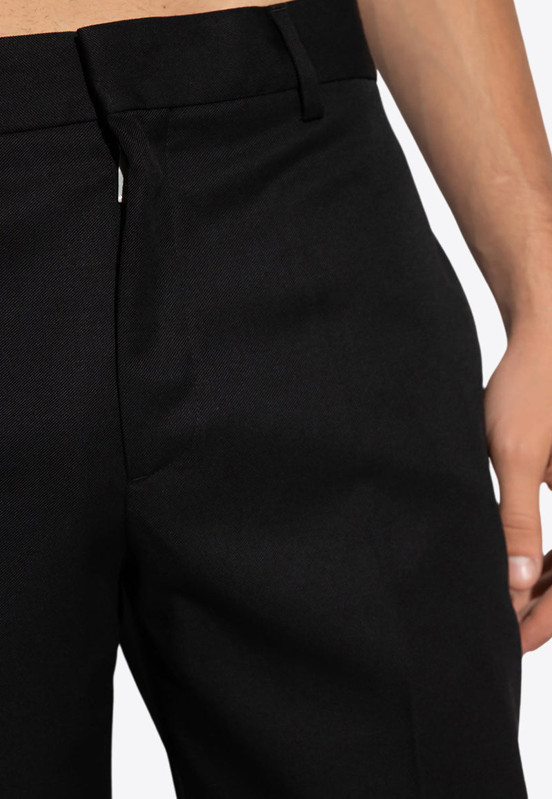 Off-White Virgin Wool Tailored Pants Black OMCA248F23 FAB003-1010