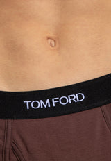 Tom Ford Logo Waistband Boxers Brown T4LC31040 0-206